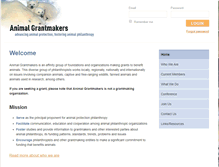 Tablet Screenshot of animalgrantmakers.org